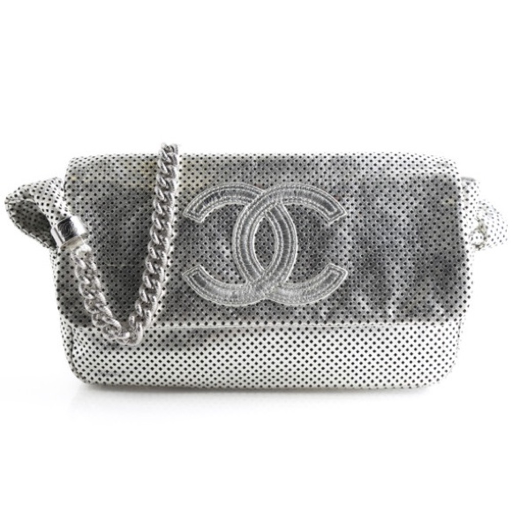 Chanel Rodeo Drive Flap Bag Perforated Leather